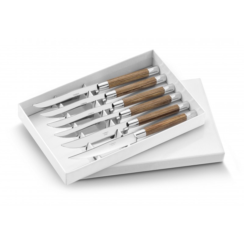 Estuche de 6 cuchillos para carne