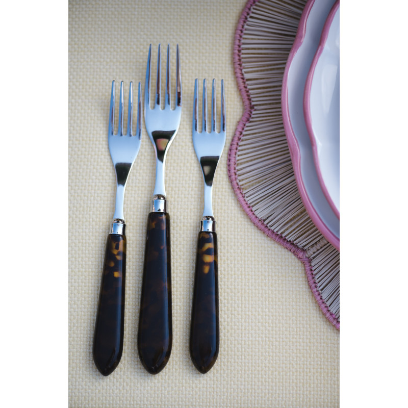 Tenedor de postre dans Couverts Couleurs et Transparents