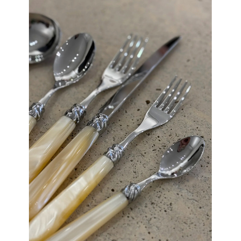 Cuchara de postre (19 cm) dans Couverts Couleurs et Transparents