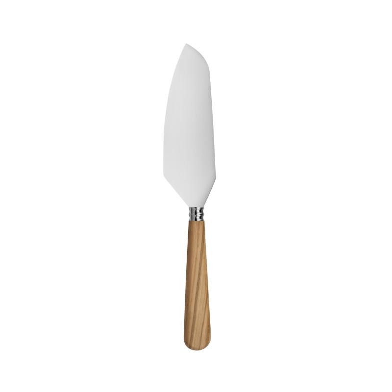 Helios zeytin ağacı kesici pasta servis spatulası ahşabı