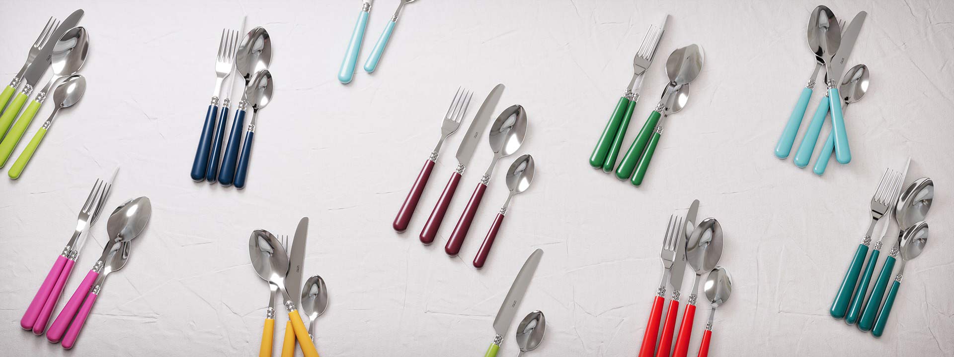 Colored and transparent cutlery